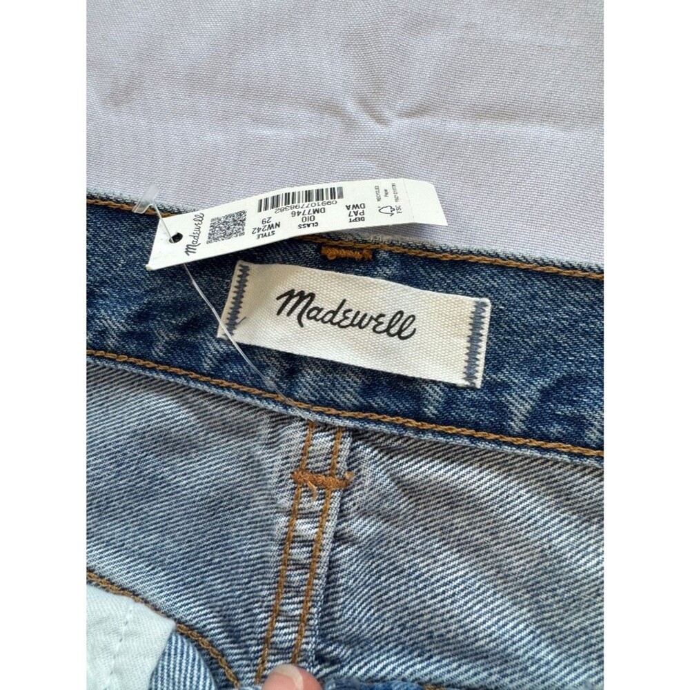 Madewell The Balloon Jean Medium Wash Dobins Distressed Size 29 - Picture 10 of 13